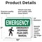 Signmission Response Plan (ERP) Manual With Symbol, 10 in W x Rectangle, Vinyl Decal OS-2PACK-EM-D-710-L-10354 - alternate 3